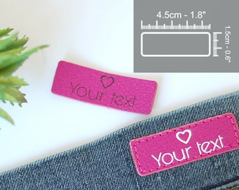 20 pcs Personalized Leather Branding Labels for handmade