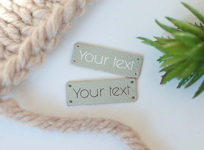 10 Personalized Leather Branding Labels for handmade