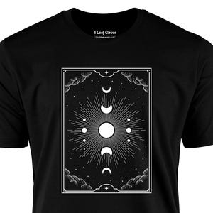 Tarot Reader Shirt: Vintage Moon Phases Astrology Tee