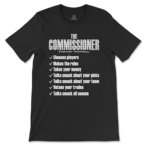 Fantasy Football Commissioner Shirt: 2024 Draft Commish Gift