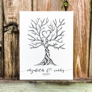 Canvas Thumbprint/fingerprint Guest Book
