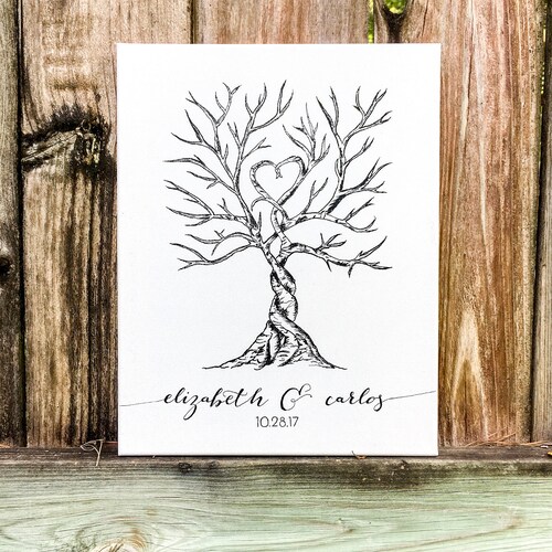 Couple Fingerprint Guest Book PRINTABLE GUEST BOOK Wedding - Etsy