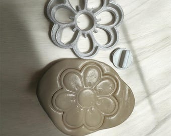 Sweet Prints Nine Petal Flower Cookie Cutter - Dishwasher Safe Plastic For Easy Baking
