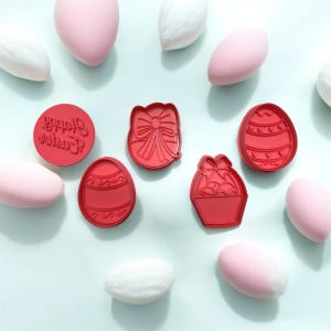 Easter Cookie Cutters Eggs set of 5