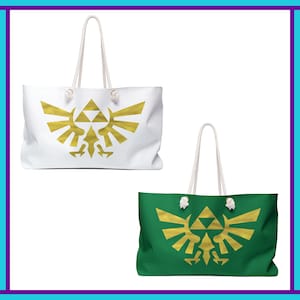 Legend of Zelda Tote Bag | Royal Crest Tote Bag | Wingcrest with Triforce Above Loftwing