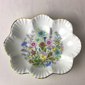 Vintage Aynsley Wild Tudor floral bone china plate