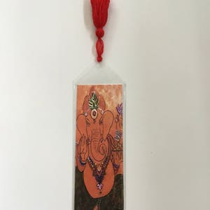 Ganesh bookmark with tassel. beautiful