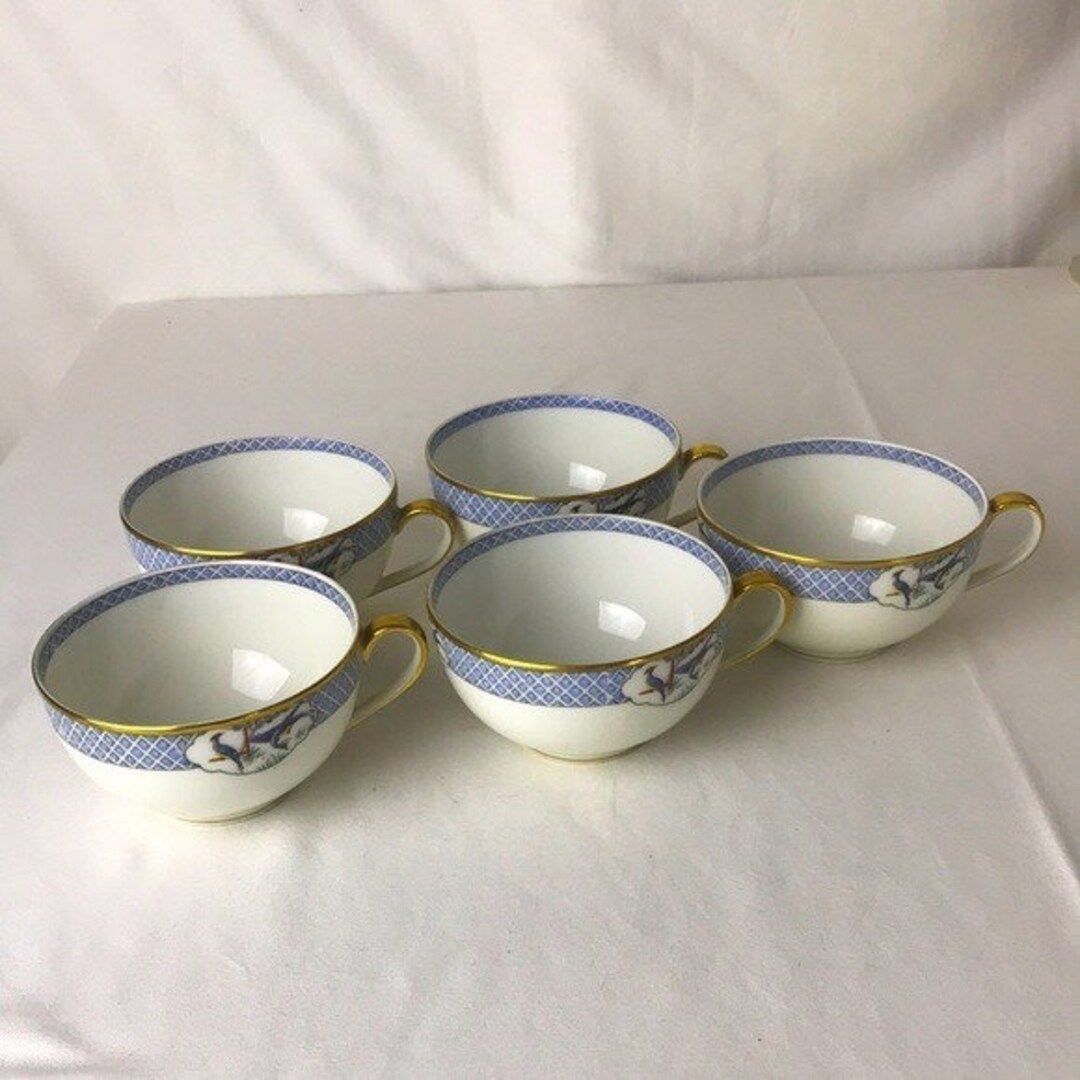 Theodore Haviland Limoges Bone China France Ceylon 5 Teacups Etsy