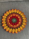Crochet fall doily 12 inches Tabel decor