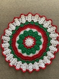 Crochet Christmas doily 12 inches