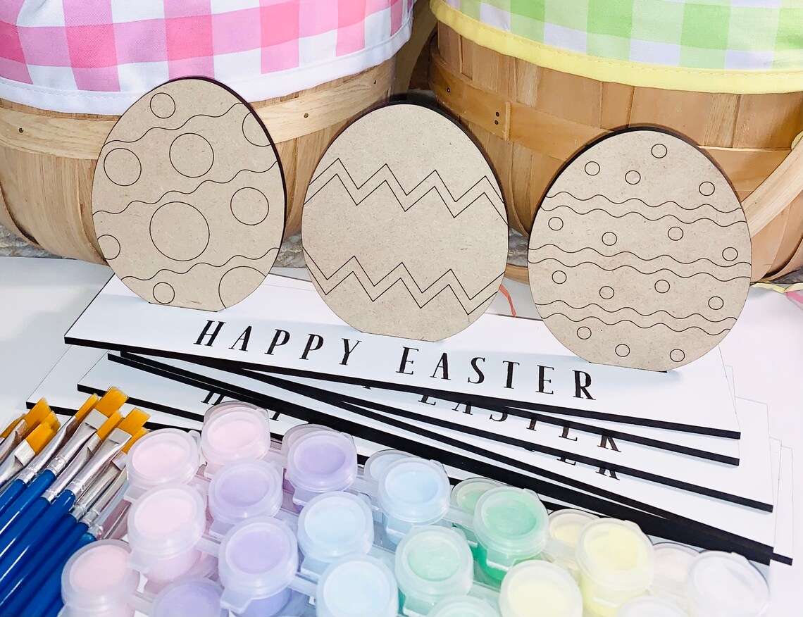Easter Egg Painting Kits Etsy
