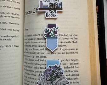 Floral magnetic bookmark Bundle, gifts for her, for him, birthday, mothers day, reader, book lover, bibliophile, flowers, read more