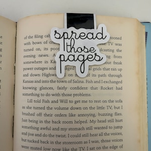 Spread Those Pages, Magnetic, Bookmark, Bibliophile, Booklover, gifts for her, gifts for him, page saver, smut lover, romance