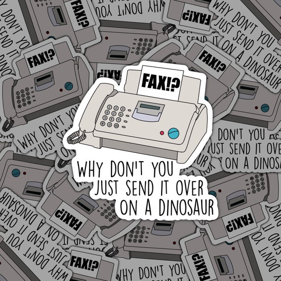 Das Büro, lustig, Telefax, Dinosaurier, wasserfest, Laptop Aufkleber, matt,  Vinyl, Aufkleber, Michael Scott, Zitate und Sprüche - Etsy.de