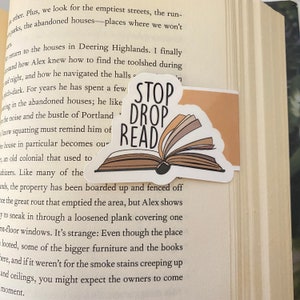 Stop Drop Lesen Magnet Lesezeichen: Buch Liebhaber Geschenk