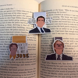The Office, Mini Magnetic Bookmarks, Funny, Dwight Schrute, Michael Scott, Quotes and sayings, cpr episode
