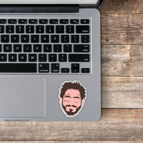 post malone, austin post, music, gifts for her, vinyl, gifts for him, sticker, matte, laptop decal, water resistant