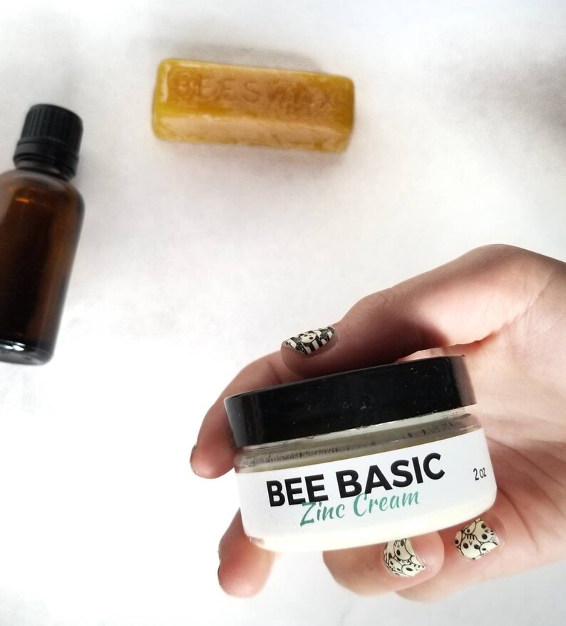 All Natural Moisturizing Zinc Cream for Very Dry Skin, Eczema or