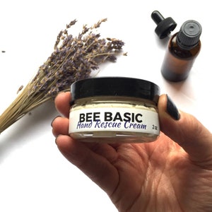 All natural Hand Rescue Cream. Great for sensitive skin care.