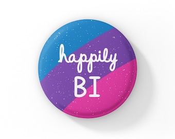 Pin del Orgullo Bisexual: Botón con la bandera arcoíris LGBTQ
