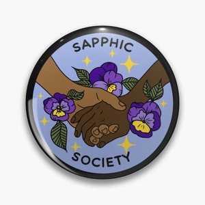 Speldknop van Sapphic Society: accessoire voor lesbiennes