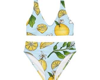 Girls lemon bathing suit clearance