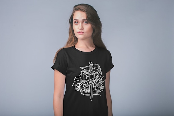 Fuck Politeness Crew Neck Tee Shirt, Unisex Gender Neutral T-Shirt, MFM My Favorite Murder Podcast Top, Feminist SSDGM True Crime Apparel