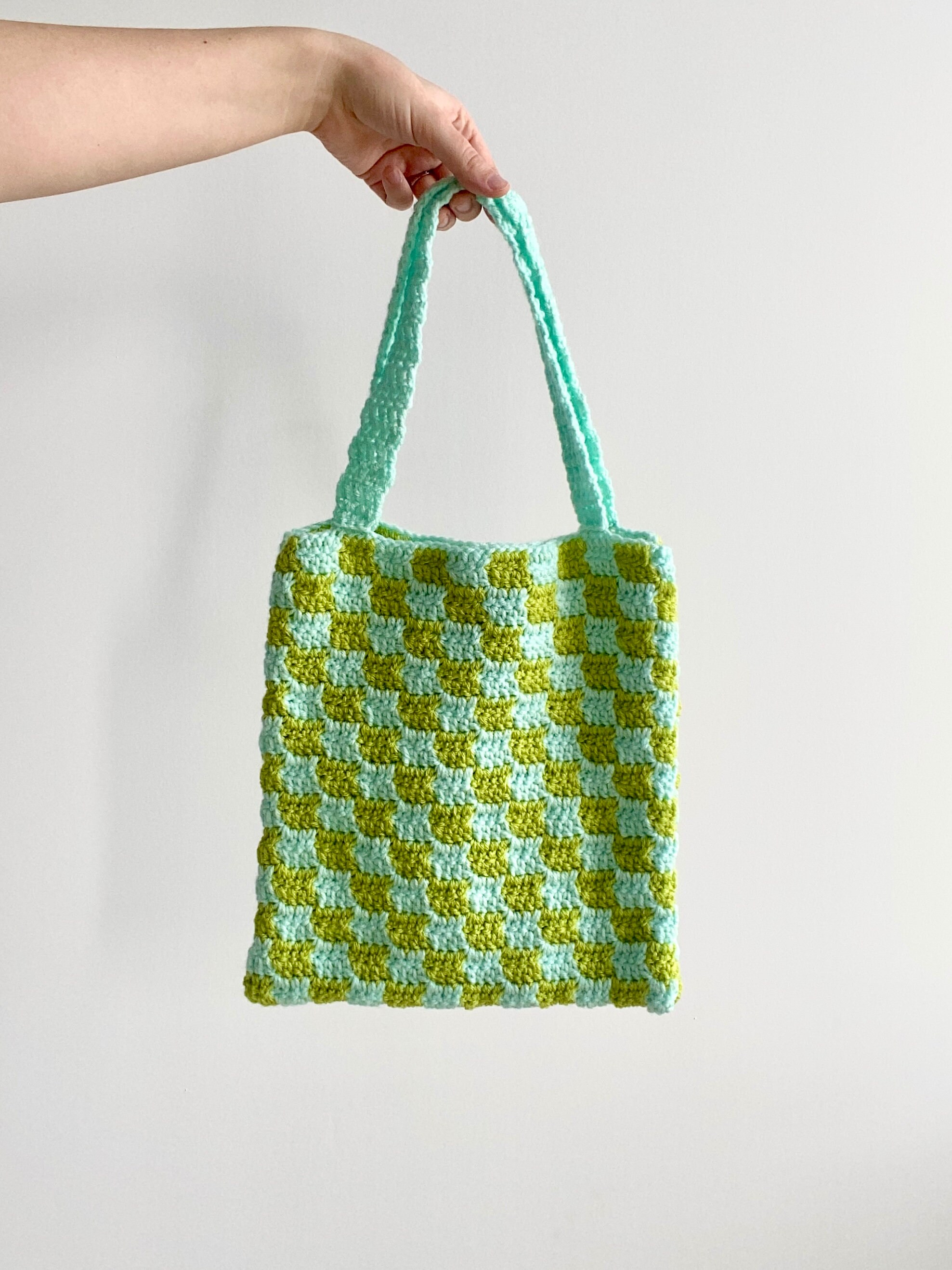 Handmade Checkered Tote Bag by Pixelated – Pixelated Boutique