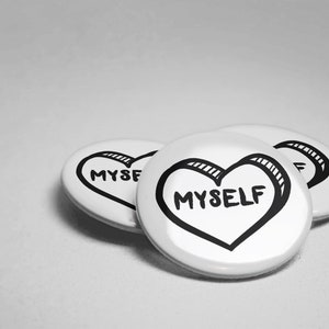 Self-Love Pinback Button: Feminist Affirmation Accessory image 6