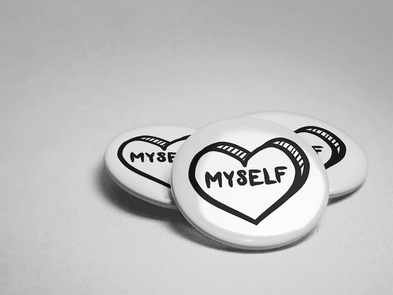 Self-Love Pinback Button: Feminist Affirmation Accessory image 6