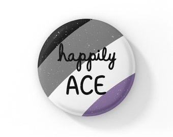 Happily Ace Pride-knop: aseksueel vlagspeld