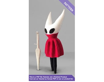 Padrão de crochê da vespa do jogo Hollow Knight em PDF