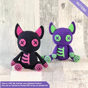 Crochet pattern Creepy, Voodoo crochet pattern, Halloween crochet pattern, PDF Files English and French