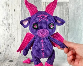 Baphomet crochet pattern, crochet pattern, PDF Files EN - FR