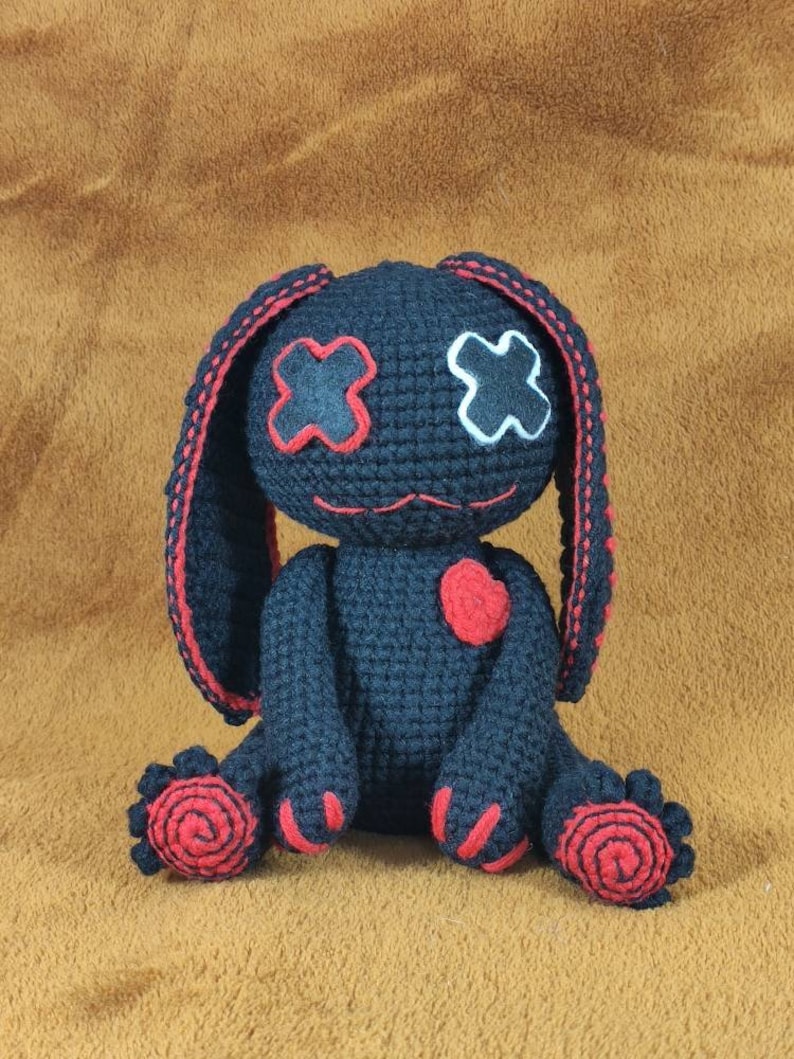 Creepy cat and creepy bunny, Voodoo cat crochet pattern, Voodoo doll, Deadly cat, Halloween crochet pattern, PDF Files EN FR image 9