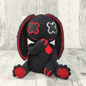 Creepy cat and creepy bunny, Voodoo cat crochet pattern, Voodoo doll, Deadly cat, Halloween crochet pattern, PDF Files EN FR image 3