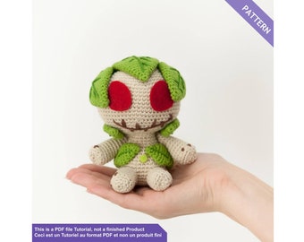 Wakfu crochet pattern, Sadida doll crochet pattern , amigurumi crochet pattern, PDF Files EN - FR