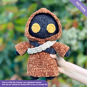 Häkelanleitung für ein Jawa-Kuscheltier – PDF Französisch/Englisch – Amigurumi-Plüschtier