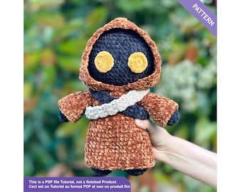 Crochet pattern Jawa plushie PDF