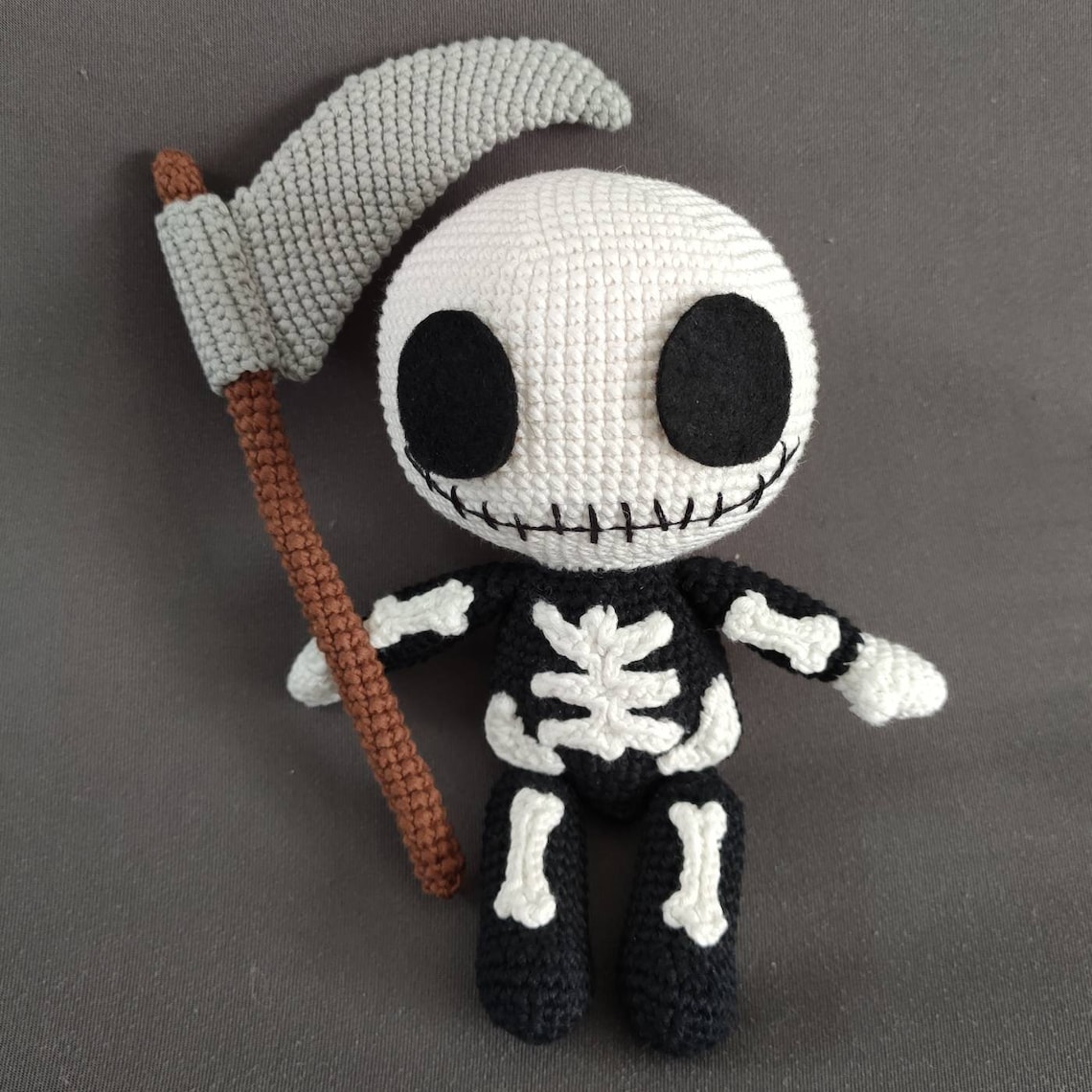 Grim reaper crochet pattern Halloween Crochet pattern PDF Etsy