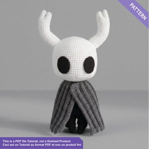Handleiding voor het haken van Hollow Knight - PDF Frans / Engels - amigurumi pop