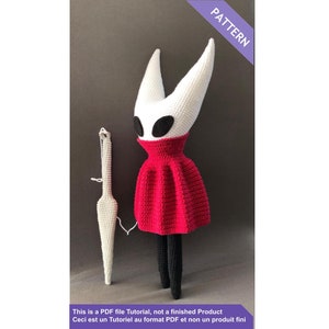 Crochet pattern Hornet, from Hollow Knight, Silksong, Crochet pattern, PDF Files English and French