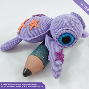 Crochet pattern turtle, Crochet pattern, PDF Files English and French