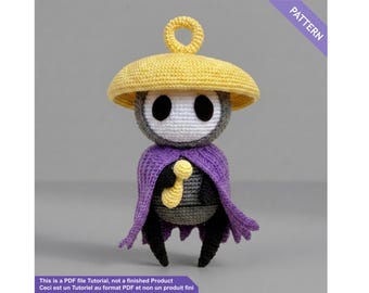 Sherma from Silksong crochet pattern PDF English/French - Hollow knight amigurumi doll