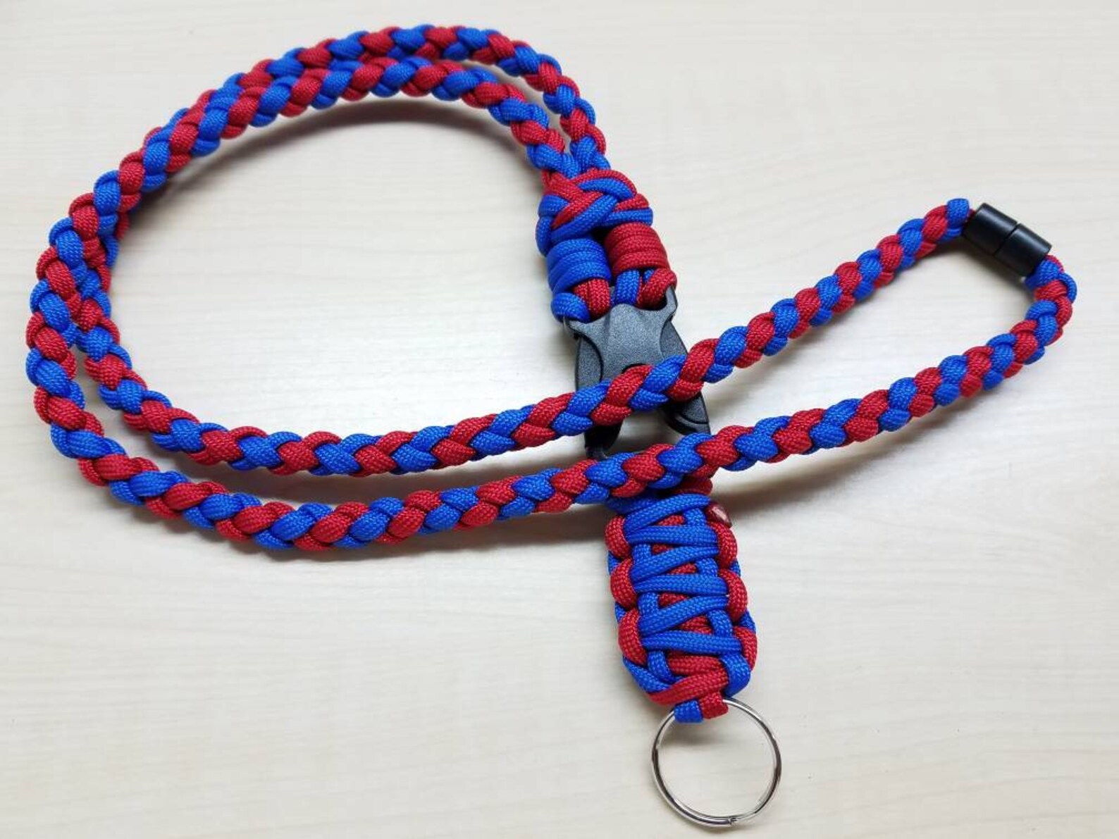 ID Badge Paracord Lanyard W/neck Breakaway Custom Lanyard Etsy