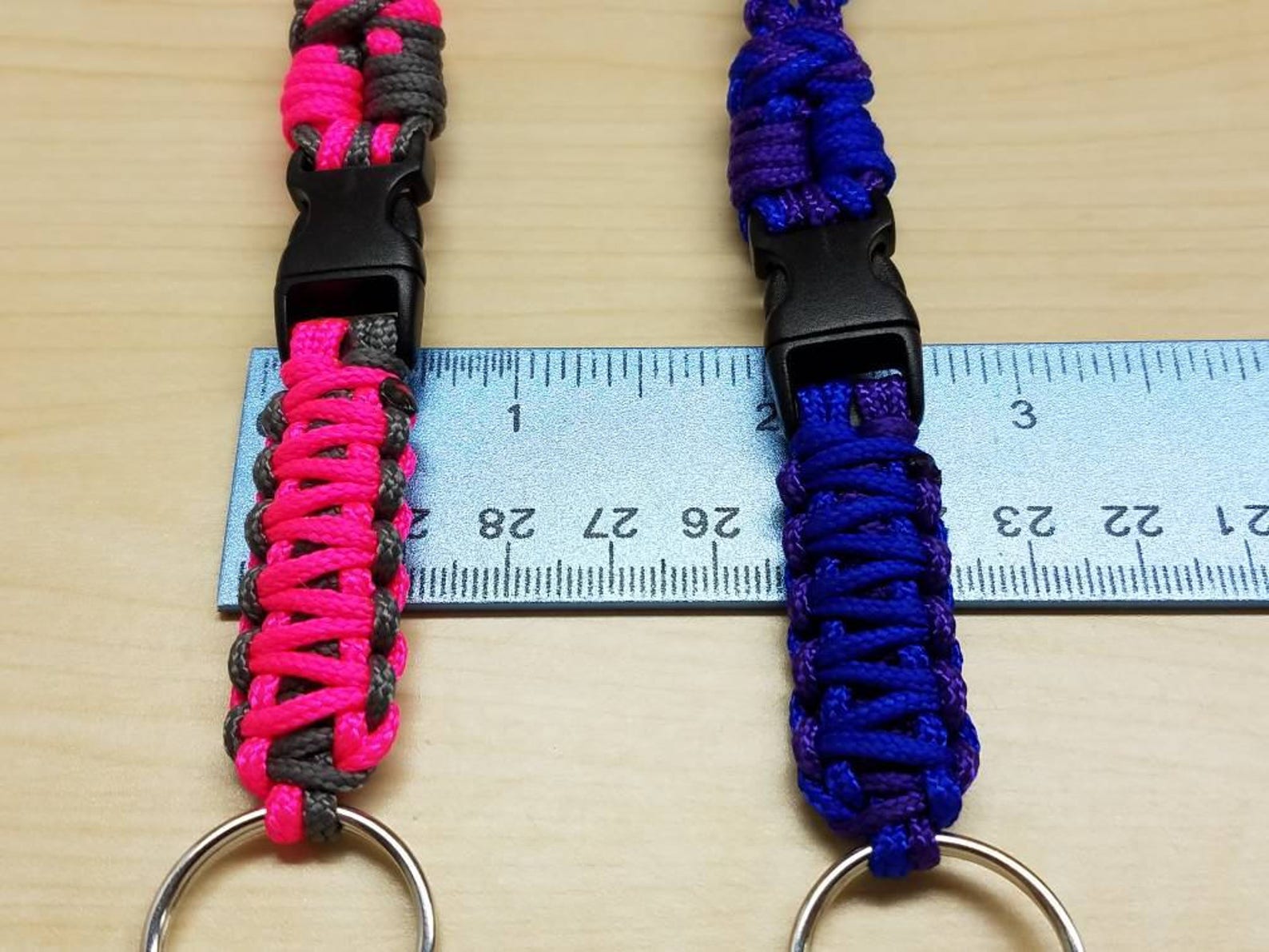 ID badge lightweight paracord lanyard choose your colors Etsy