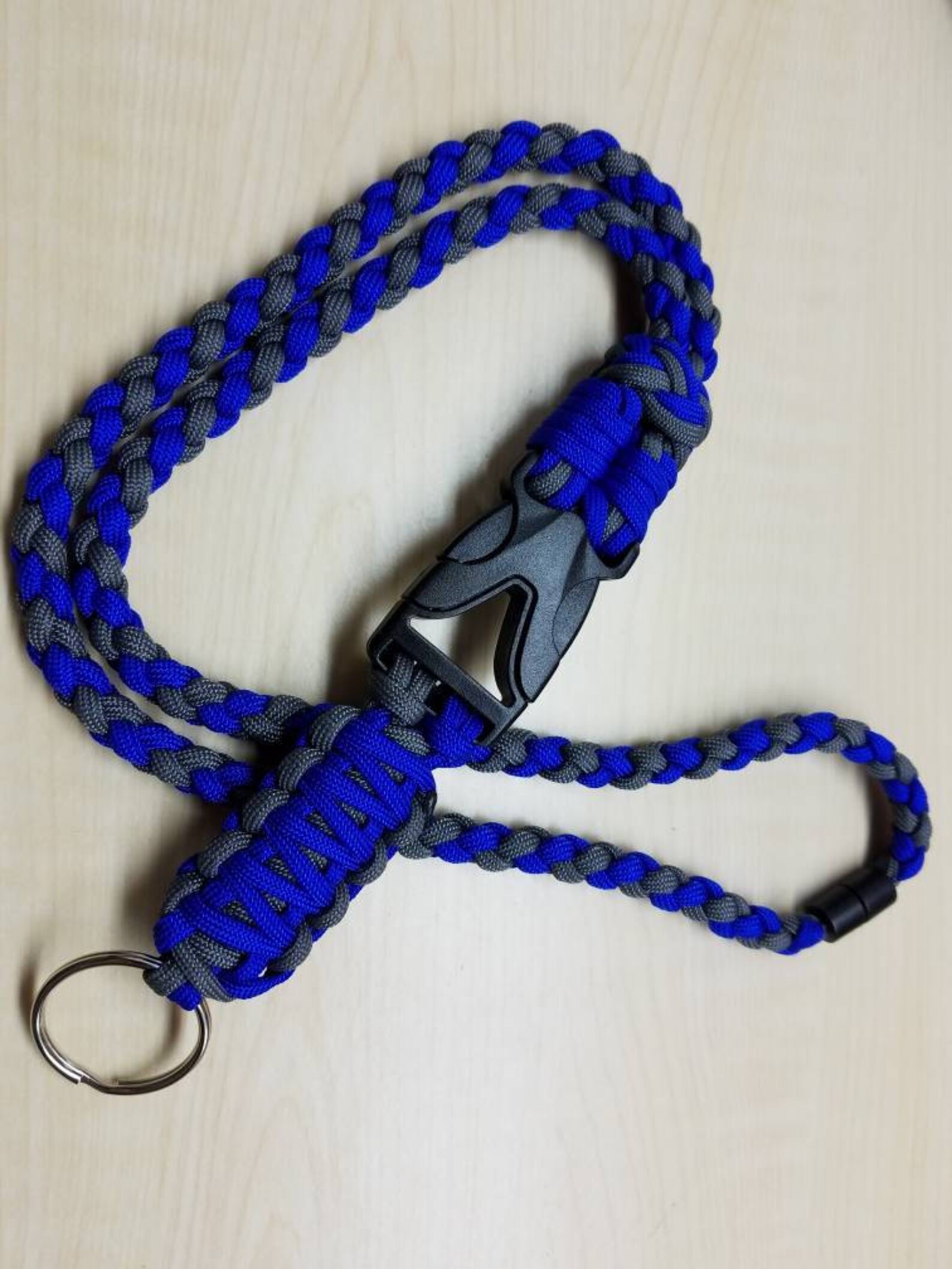 ID Badge Paracord Lanyard W/neck Breakaway Custom Lanyard Etsy