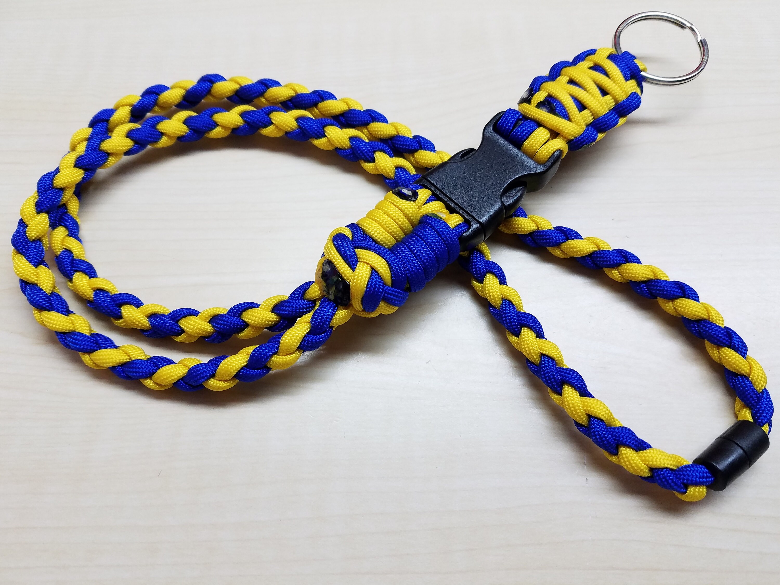 ID Badge Paracord Lanyard W/neck Breakaway Custom Lanyard Etsy