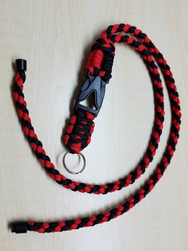 ID Badge Paracord Lanyard W/neck Breakaway Custom Lanyard Etsy