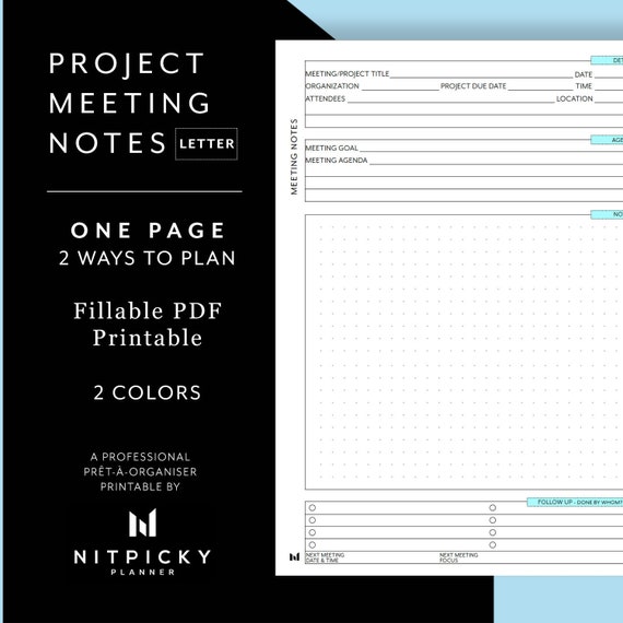 Project Meeting Notes Template from i.etsystatic.com